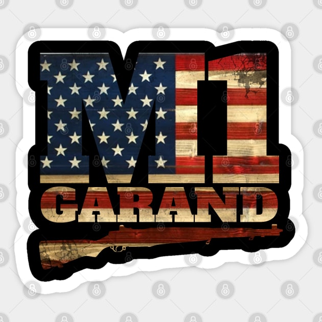 M1 Garand Rifle Sticker by GreenGuyTeesStore